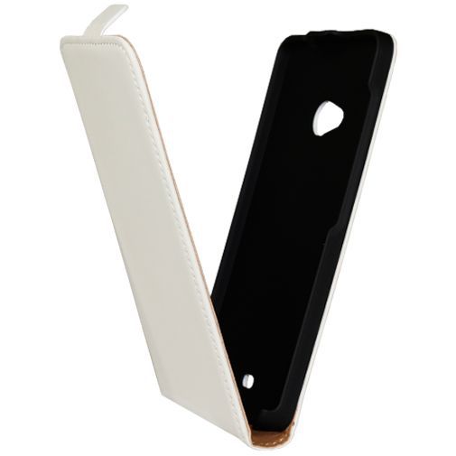 Mobiparts Premium Flip Case White Microsoft Lumia 535