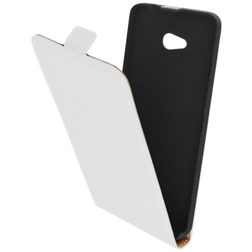 Mobiparts Premium Flip Case White Microsoft Lumia 640 4G