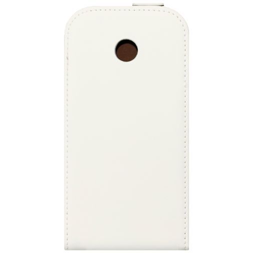 Mobiparts Premium Flip Case White Motorola Moto E