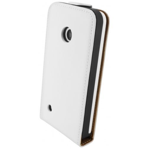 Mobiparts Premium Flip Case White Nokia Lumia 530