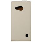 Mobiparts Premium Flip Case White Nokia Lumia 735