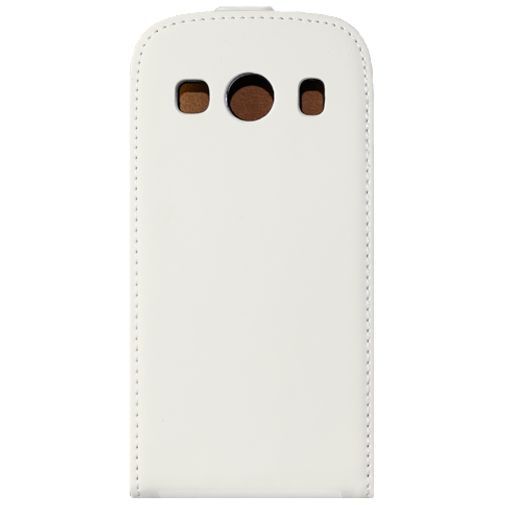 Mobiparts Premium Flip Case White Samsung Galaxy Ace 4