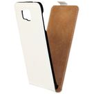Mobiparts Premium Flip Case White Samsung Galaxy Alpha