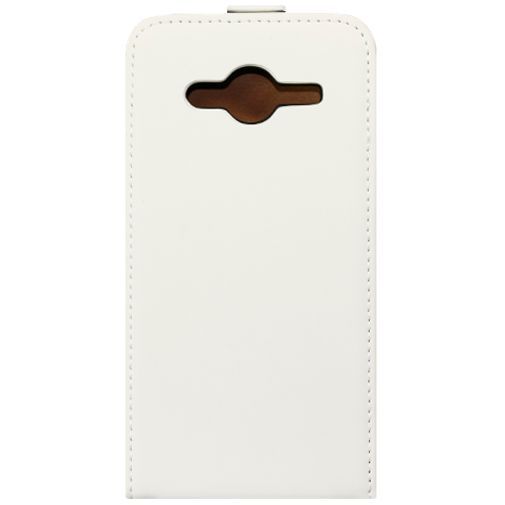 Mobiparts Premium Flip Case White Samsung Galaxy Core 2