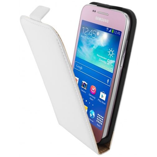 Mobiparts Premium Flip Case White Samsung Galaxy Core Plus