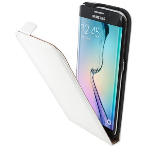 Mobiparts Premium Flip Case White Samsung Galaxy S6 Edge