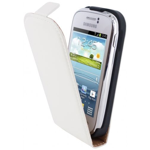 Mobiparts Premium Flip Case White Samsung Galaxy Young S6310