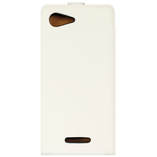 Mobiparts Premium Flip Case White Sony Xperia E3