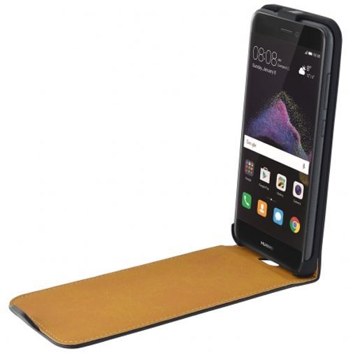 Mobiparts Essential Flip Case Black Huawei P8 Lite 2017