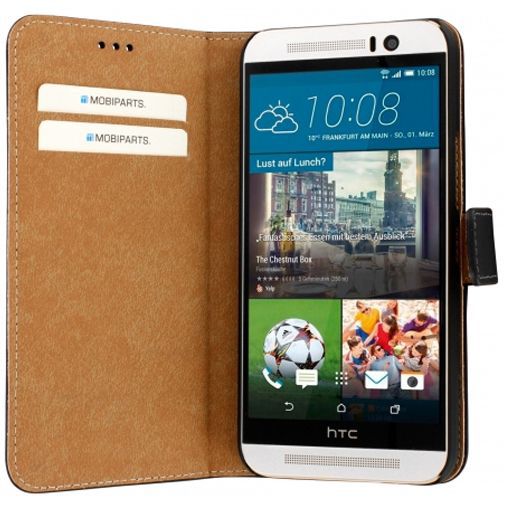 Mobiparts Premium Wallet Case Black HTC One M9 (Prime Camera Edition)