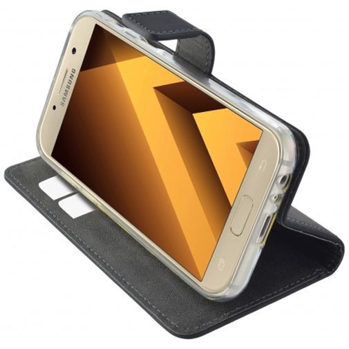 Mobiparts Premium Wallet Case Black Samsung Galaxy A3 (2017)