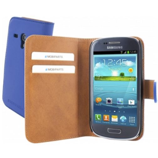 Mobiparts Premium Wallet Case Samsung Galaxy S3 Mini (VE) Blue