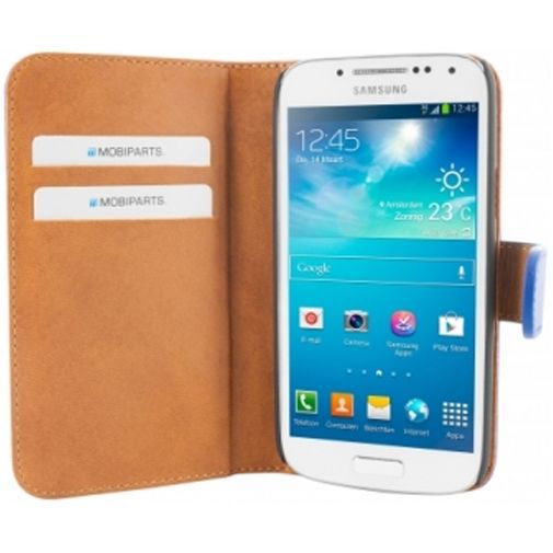 Mobiparts Premium Wallet Case Samsung Galaxy S4 Mini Blue