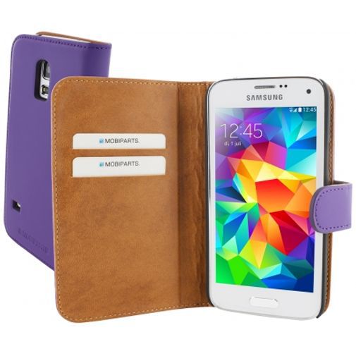 Mobiparts Premium Wallet Case Samsung Galaxy S5 Mini Purple