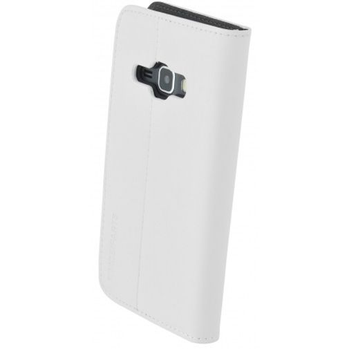Mobiparts Premium Wallet Case White Samsung Galaxy J1 (2016)