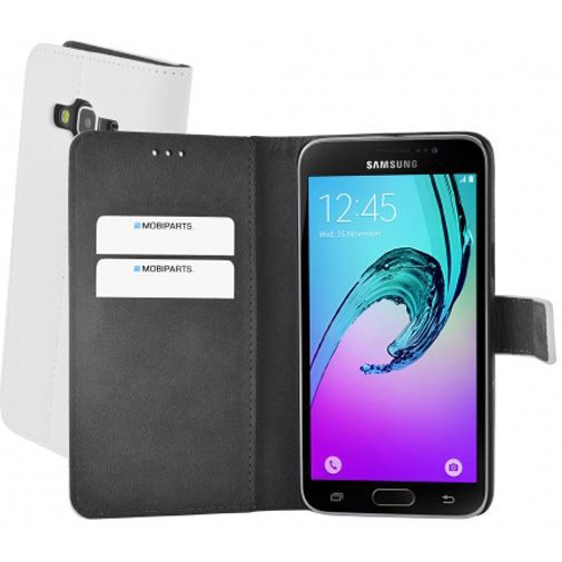 Mobiparts Premium Wallet Case White Samsung Galaxy J3 (2016)