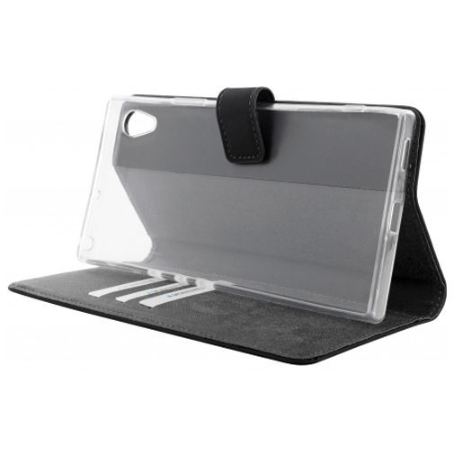Mobiparts Premium Wallet TPU Case Black Sony Xperia XA1 Ultra