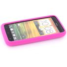 Mobiparts Siliconen Case HTC One X Pink