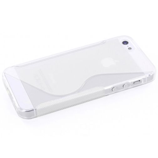 Mobiparts TPU Case Apple iPhone 5 S-Shape Transparant