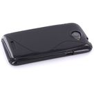 Mobiparts TPU Case HTC One X S-Shape Black