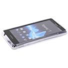 Mobiparts TPU Case Sony Xperia T S-Shape Transparant