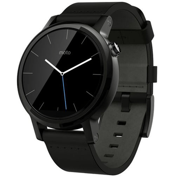 Motorola Moto 360 (2nd Gen) Leather Dali Black