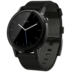 Motorola Moto 360 (2nd Gen) Leather Dali Black