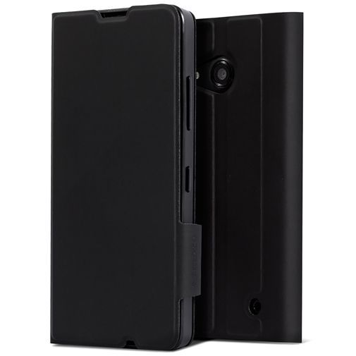 Mozo Book Cover Black Microsoft Lumia 550