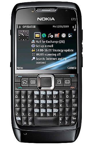 Nokia E71 Black Steel