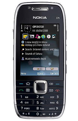 Nokia E75 Silver Black