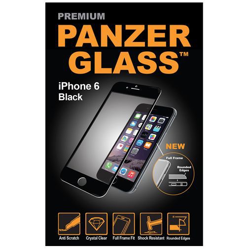 PanzerGlass Premium Screenprotector Black Apple iPhone 6/6S