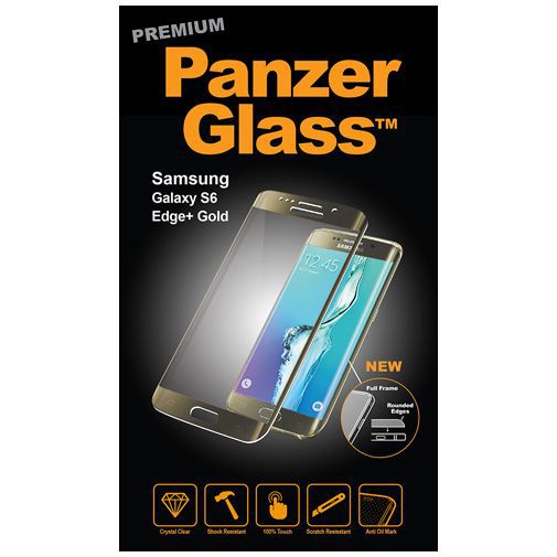 PanzerGlass Premium Screenprotector Gold Samsung Galaxy S6 Edge Plus