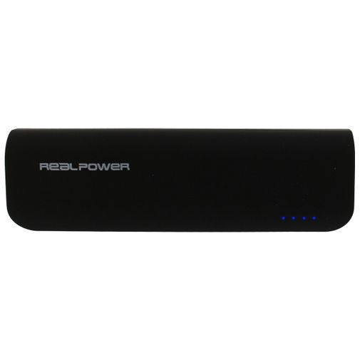 RealPower PB-2600 Powerbank 2600 mAh Black