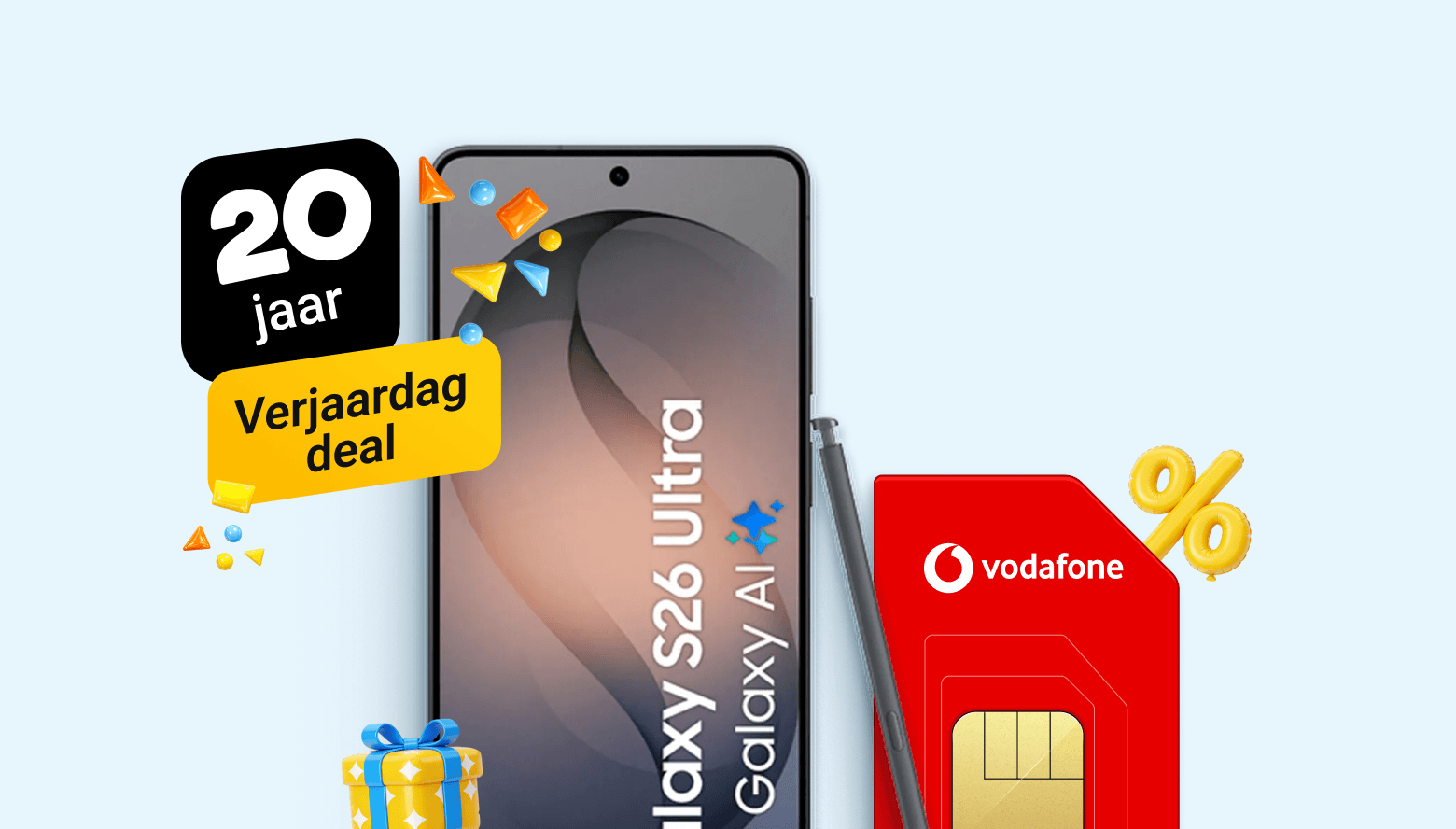 Tot €815,- voordeel op de S26 Ultra met Vodafone