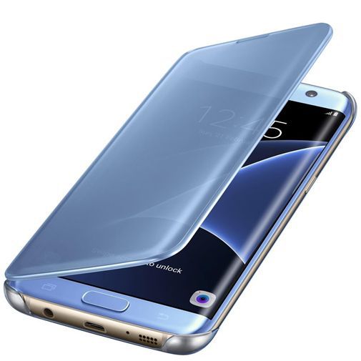 Samsung Clear View Cover Blue Galaxy S7 Edge