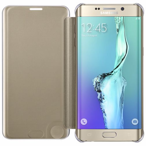 Samsung Clear View Cover Gold Galaxy S6 Edge Plus