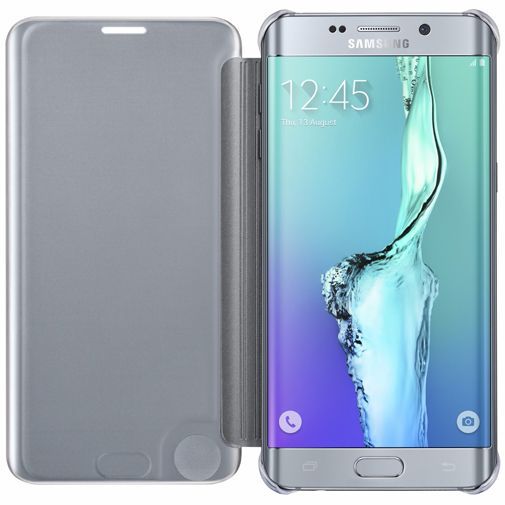Samsung Clear View Cover Silver Galaxy S6 Edge Plus
