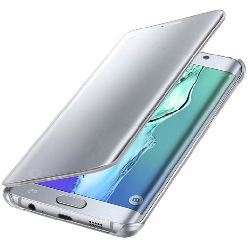 Samsung Clear View Cover Silver Galaxy S6 Edge Plus