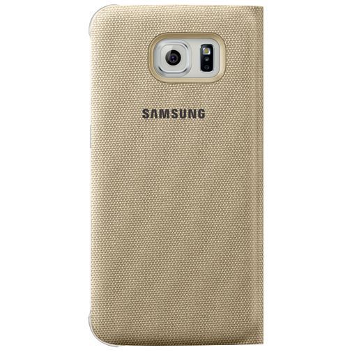 Samsung Flip Wallet Canvas Gold Galaxy S6 Edge