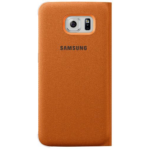 Samsung Flip Wallet Canvas Orange Galaxy S6 Edge