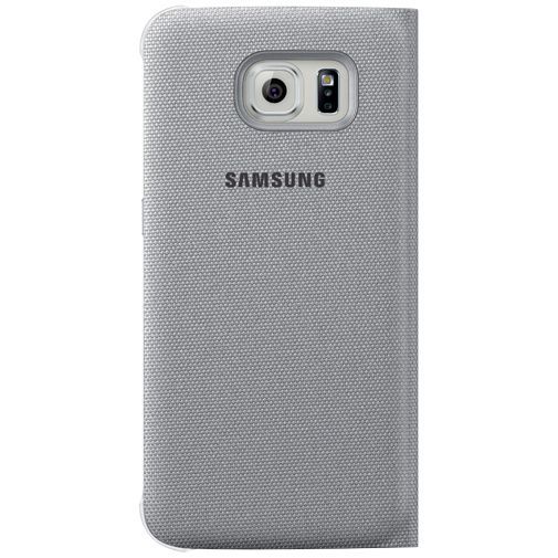 Samsung Flip Wallet Canvas Silver Galaxy S6