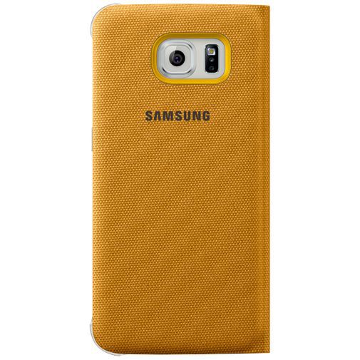 Samsung Flip Wallet Canvas Yellow Galaxy S6 Edge