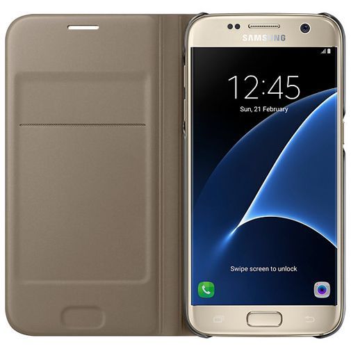 Samsung Flip Wallet Gold Galaxy S7
