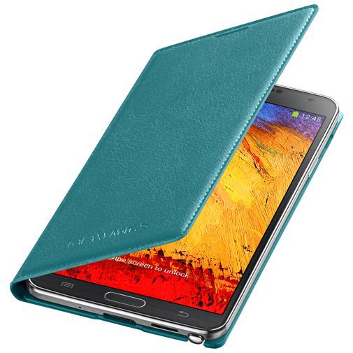 Samsung Galaxy Note 3 Flip Wallet Mint Blue