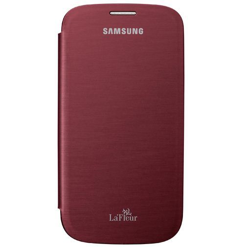 Samsung Galaxy S3 (Neo) Flip Cover Red La Fleur