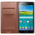 Samsung Flip Wallet Gold Galaxy S5/S5 Plus/S5 Neo
