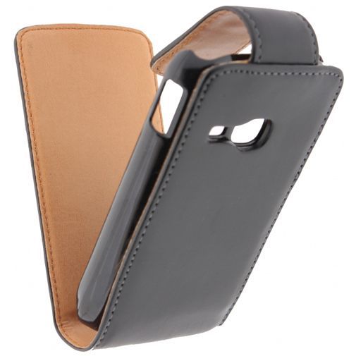 Xccess Leather Flip Case Black Samsung Galaxy Young S6310