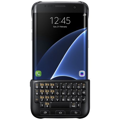 Samsung Keyboard Cover Black Galaxy S7 Edge