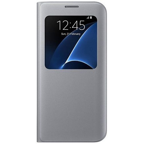 Samsung S View Cover Silver Galaxy S7 Edge