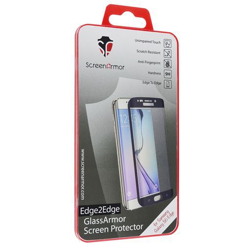 ScreenArmor Glass Armor Edge-To-Edge Screenprotector Black Samsung Galaxy S6 Edge